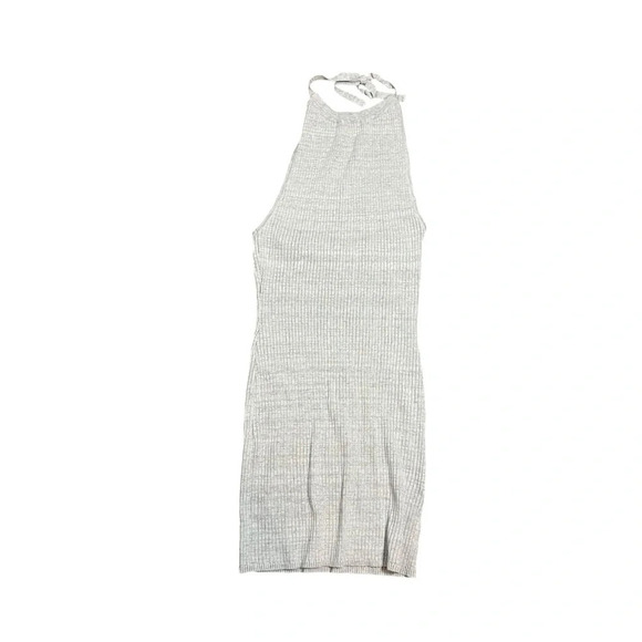 NWT Lulu’s 4th & Reckless Hanna Ribbed Bodycon Halter Dress in Grey Size M - Picture 6 of 15